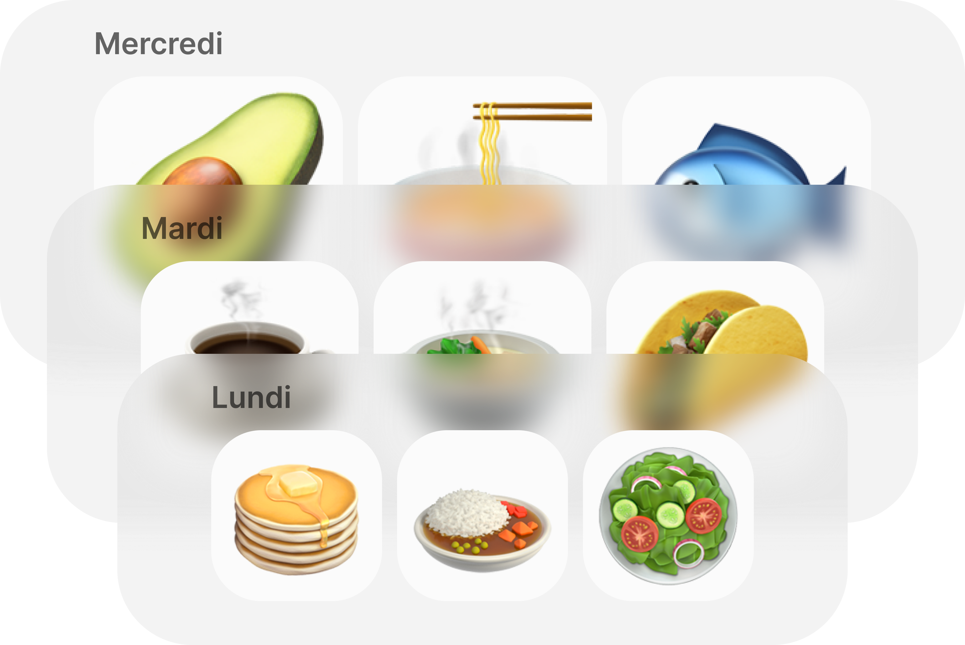 Tes menus composés sur mesure